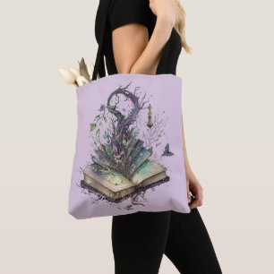 Tote Bag Livre des ombres Sorcellerie Païenne Wiccan Hallow