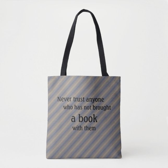 Tote Bag Livre Fourre-tout - citation Lemony de Snicket (Devant)