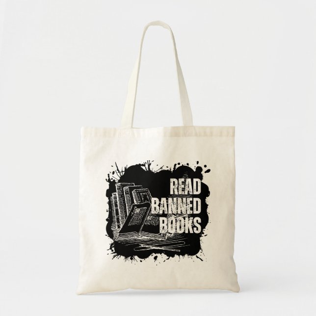 Tote Bag Livre Fourre-tout Lire Livres Interdits (Devant)