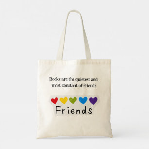 Tote Bag Livres Amis Constants les Plus Silencieux Typ