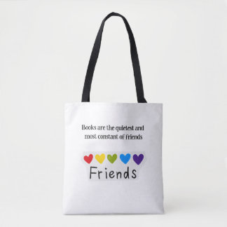 Tote Bag Livres Amis Constants les Plus Silencieux Typ