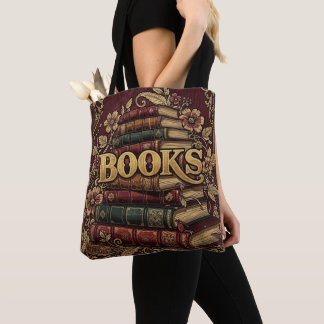 Tote Bag Livres Amoureux des Livres Écrivains Lecteurs Bibl