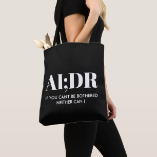 Tote Bag Livres anti-IA personnalisés par l'auteur Noir AI;
