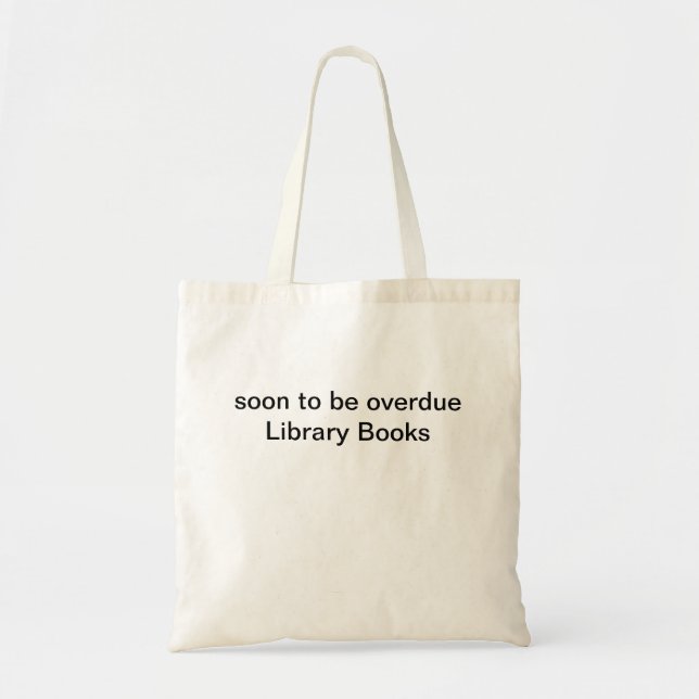 Tote Bag Livres de bibliothèque en retard (Devant)
