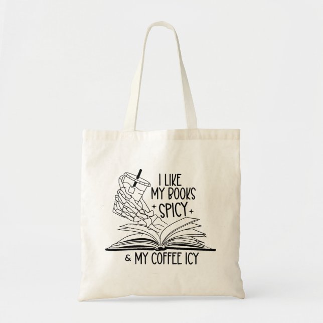 Tote Bag Livres épicés et café Icy (Devant)