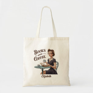 Tote Bag Livres et livre de café Citation de l'auteur