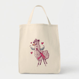Tote Bag Llama croustillante pour la Saint Valentin