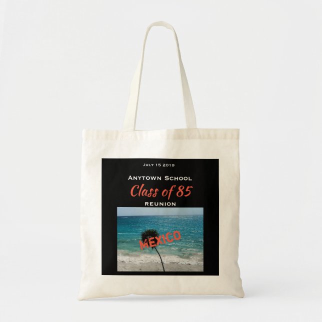 Tote Bag L'océan tropical et échouent n'importe quelle (Devant)