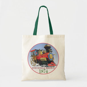 Tote Bag Locomotive Stevens & Jouet Brown
