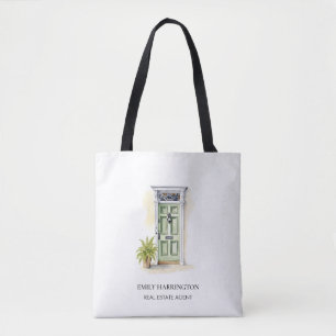 Tote Bag Logo aquarelle Porte Verte Agent immobilier