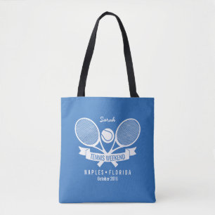 Tote Bag Logo bleu fait sur commande personnalisé par boul