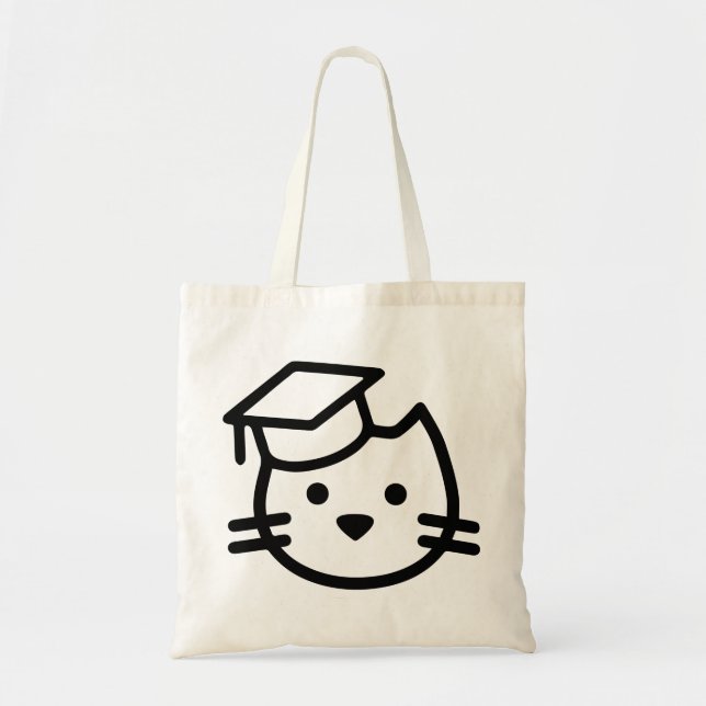 Tote Bag Logo d'académie de chaton (Devant)