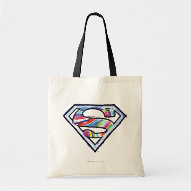 Tote Bag Logo de croquis couleur supergirl (Devant)