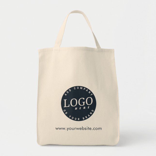 Tote Bag Logo de l'entreprise avec site Web de l'entreprise (Devant)