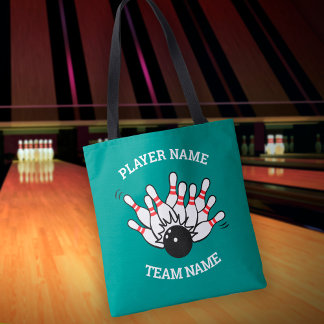 Tote Bag Logo de l'équipe de Bowling personnalisée avec le 