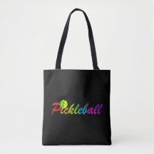 Logo de Pickleball sur l'arrière - plan noir
