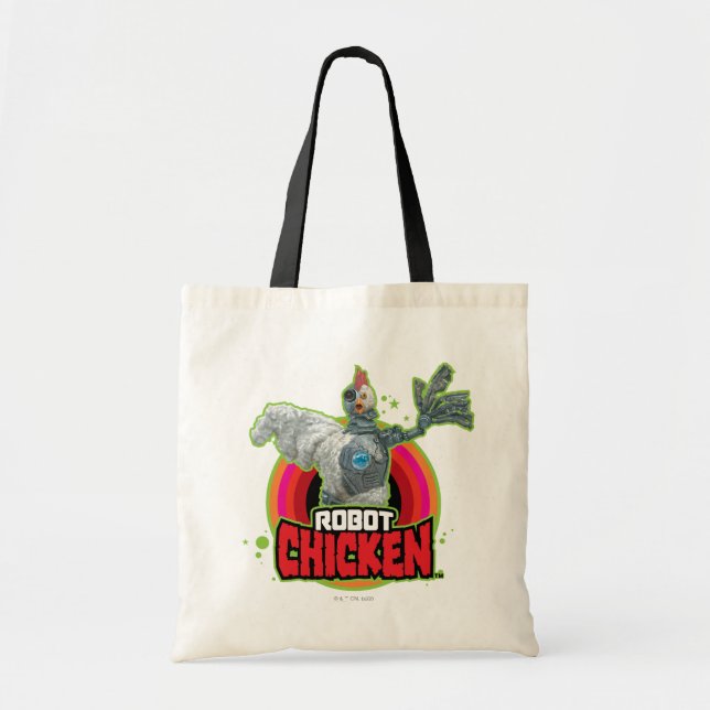 Tote Bag Logo de Robot Chicken Character (Devant)
