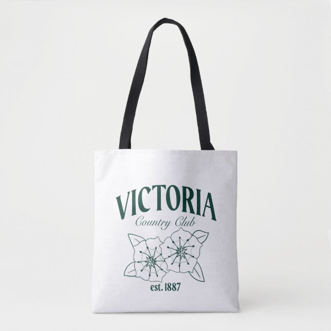 Tote Bag Logo de VCC par Haley - Vert (Devant)