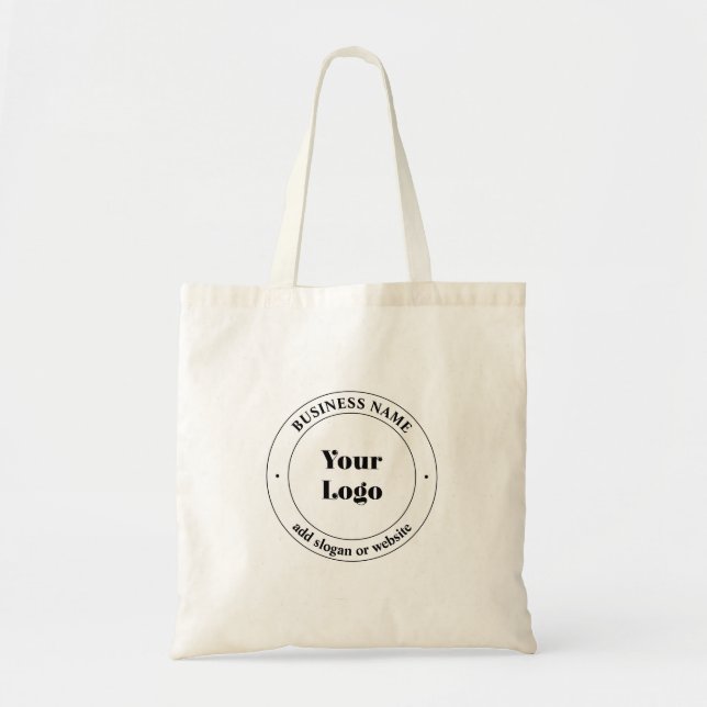 Tote Bag Logo d'entreprise et texte promotionnel (Devant)
