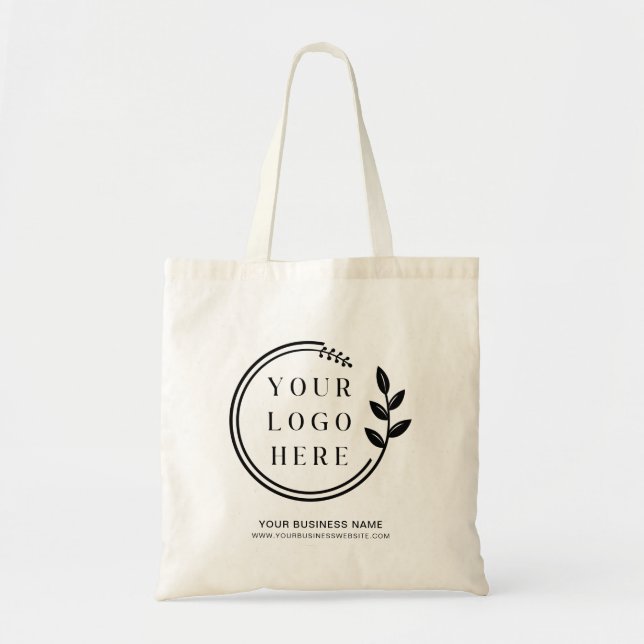 Tote Bag Logo d'entreprise personnalisé Budget d'entreprise (Devant)