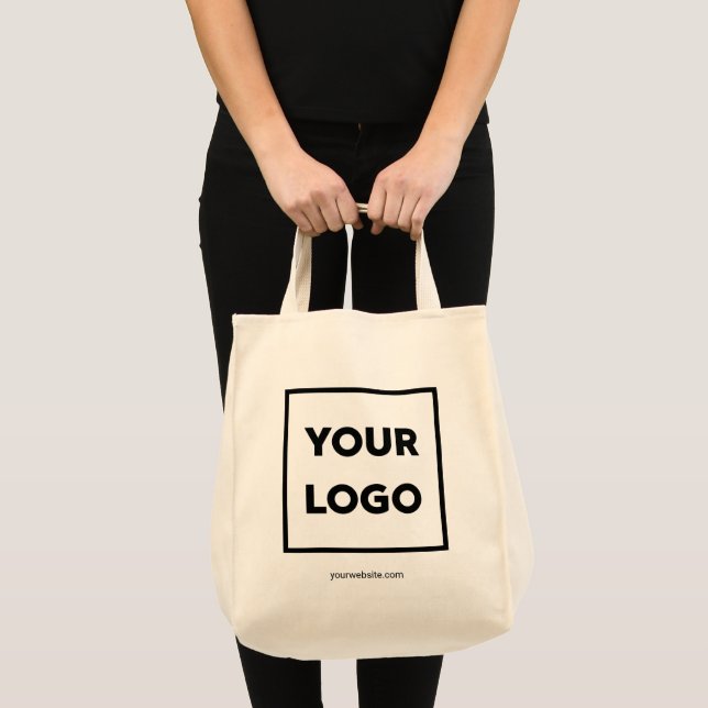 Tote Bag Logo d'entreprise personnalisé et site Web d'entre (Devant (produit))