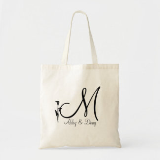 Tote Bag Logo do-it-yourself calla lily avec monogramme