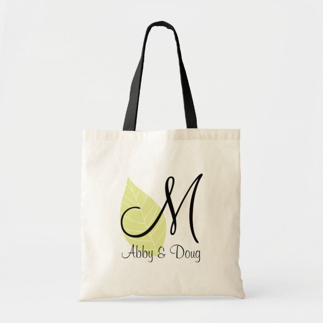 Tote Bag Logo do-it-yourself feuille Fourre-tout (Devant)