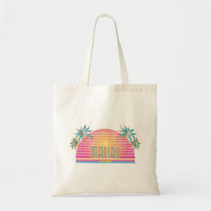 Tote Bag Logo du Cool Malibu-CA-Sun Palm Trees