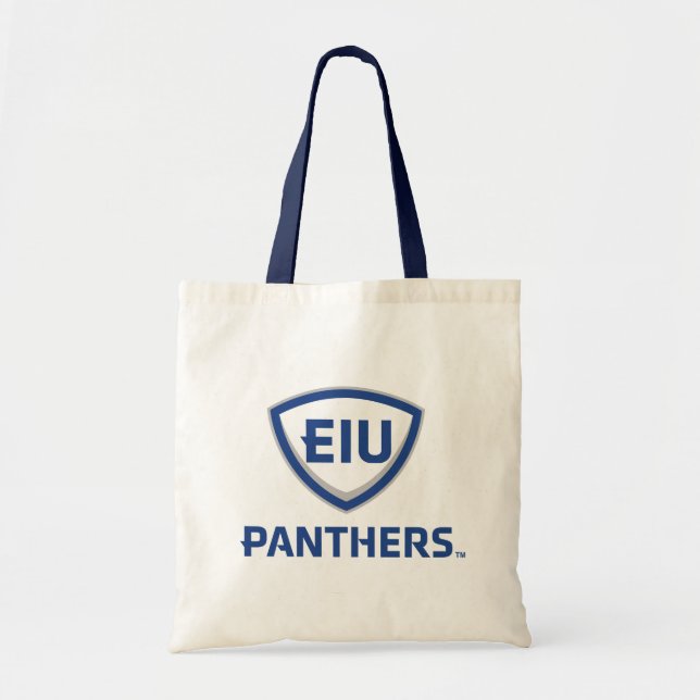 Tote Bag Logo Eastern Illinois Panthers Shield & Wordmark (Devant)