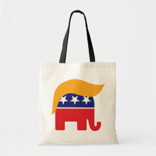 Tote Bag Logo Éléphant GOP Cheveux Donald Trump