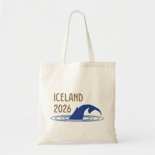 Tote Bag Logo Islande avec queue de baleine pour client