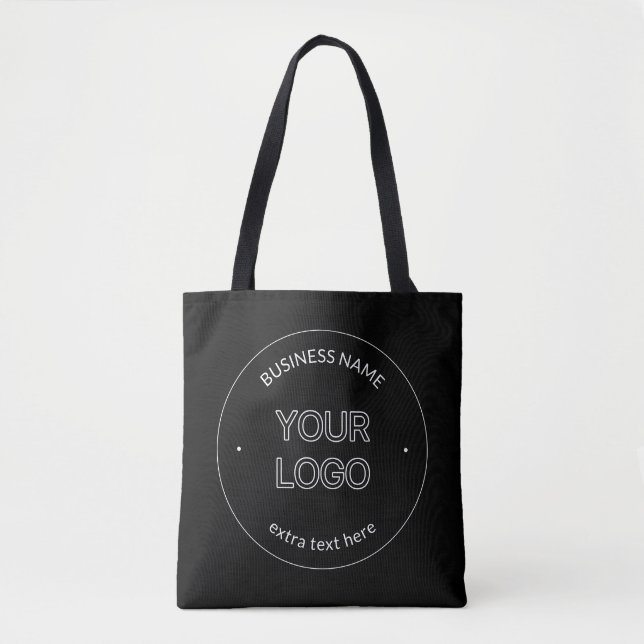 Tote Bag Logo modifiable Remplacement et nom de l'entrepris (Devant)