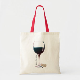 Tote Bag Logo personnalisé par art en verre de vin