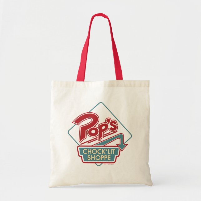 Tote Bag Logo rouge de la boutique Pop's Chock'Lit (Devant)