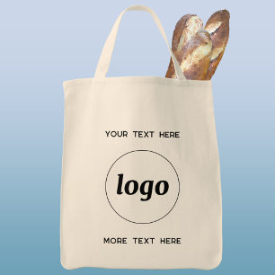 Tote Bag Logo Simple Avec Entreprise Texte