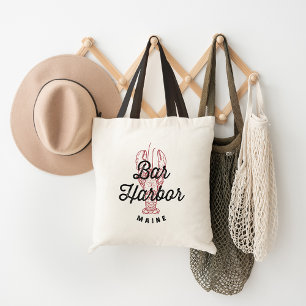 Tote Bag Logo Vintage Bar Harbour Maine