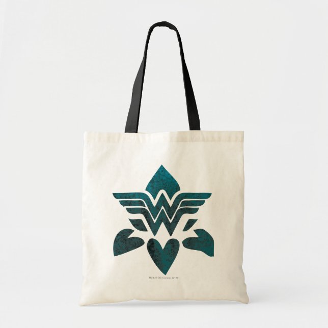 Tote Bag Logo Wonder Woman Grunge (Devant)