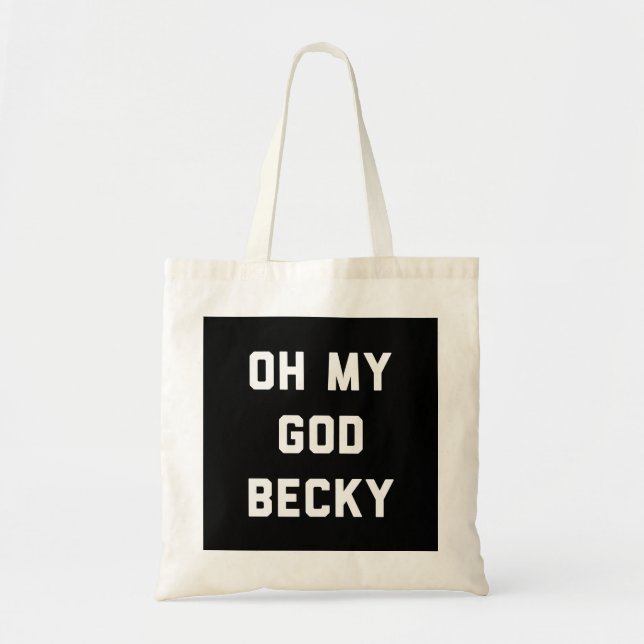 TOTE BAG L'OH MON BECKY D'UN DIEU (Devant)