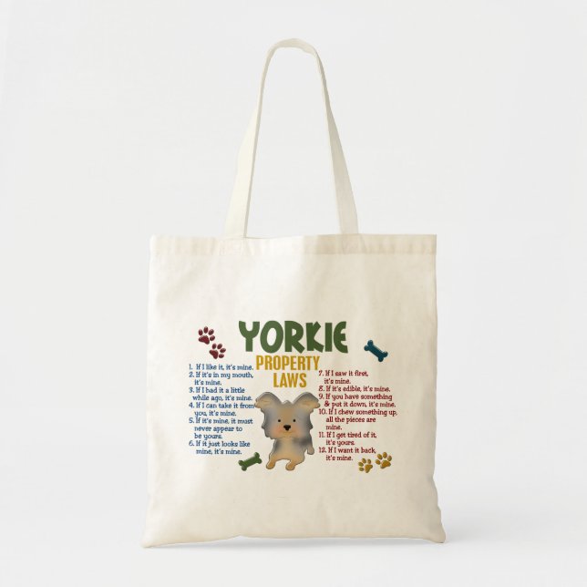 Tote Bag Lois 4 de propriété de Yorkie (Devant)