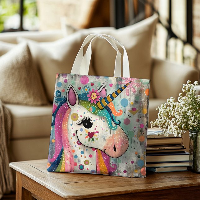 Tote Bag Lolli la licorne radiante (Créateur téléchargé)