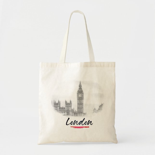Tote Bag Londres - Angleterre - Big Ben (Devant)