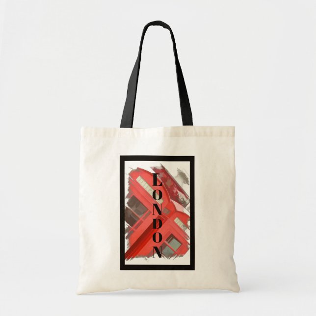 Tote Bag Londres Angleterre Retro Red Phone Booth (Devant)