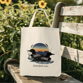 Tote Bag Loon Pair Butterfield Lake