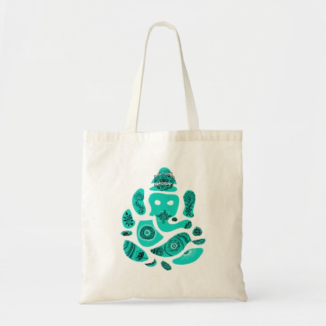 Tote Bag Lord Ganesh Elephant Inde Budget Fourre-tout (Devant)