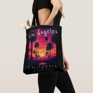 Tote Bag Los Angeles Californie Paradis Coucher de Soleil R