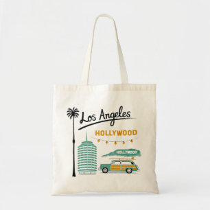 Tote Bag Los Angeles Hollywood Art de Voyage Rétro