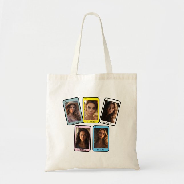 Tote Bag Loteria Mexicaine Bingo Jeu Bachelorette (Devant)