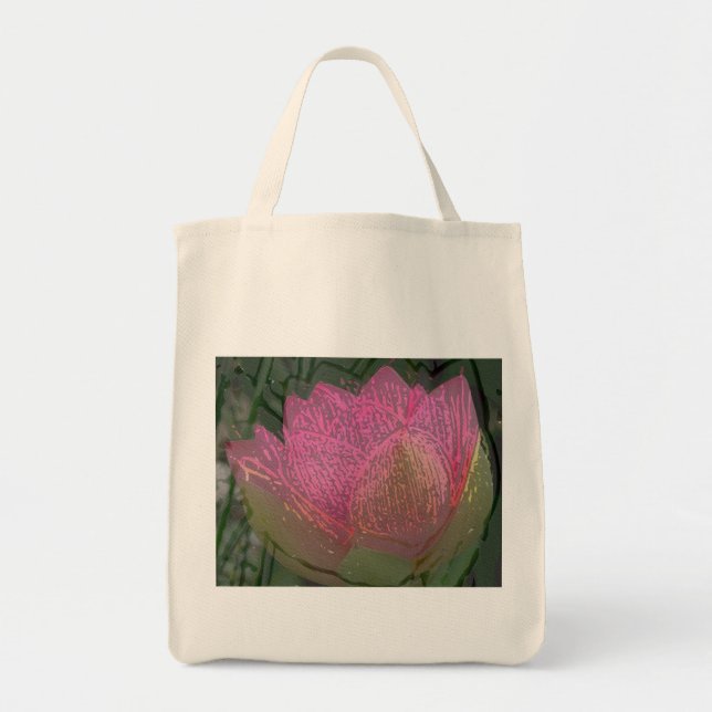 Tote Bag Lotus fourre-tout organique (Devant)