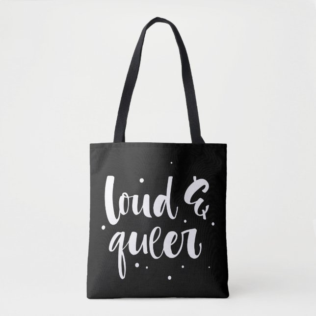 Tote Bag Loud et Queer (Devant)