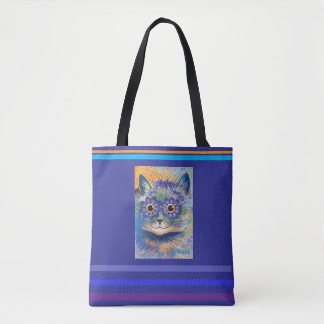 Tote Bag Louis Wain, Cat with Daisy Eyes, (Devant)